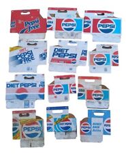 Usado, Lote vintage x 12 garrafas de refrigerante PEPSI pacote com seis transportadores/caixas de papelão  comprar usado  Enviando para Brazil