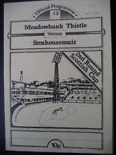 Meadowbank thistle stenhousemu for sale  CHELTENHAM