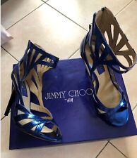Jimmy Choo for H&M Electric Blue Stunning Strappy Heels size 39, used for sale  Shipping to South Africa