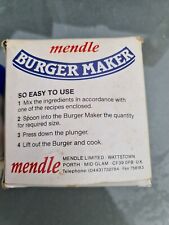 Vintage mendle burger for sale  STOKE-ON-TRENT