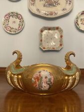 Used, Vintage Le Mieux China 24k Gold Hand Painted Gondola Console Bowl  for sale  Shipping to South Africa