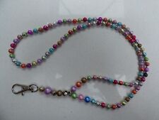 Beaded lanyard. multicolour for sale  LEWES