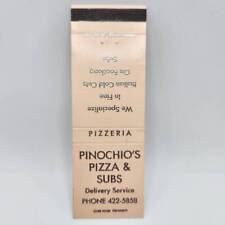 Vintage Matchbook Pinochio's Pizza & Subs Pizzaria comprar usado  Enviando para Brazil