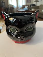 1950’s Shafford Black Cat Cookie Jar (no lid), so, Candy Dish or Potpourri Bowl for sale  Springfield