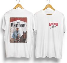 Nueva Camiseta Unisex Vintage Años 90 Marlborough Anuncio Retro Vaquero Algodón segunda mano  Embacar hacia Argentina