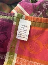Usado, Mantel tejido campestre jacquard francés Tissus Toselli Francia verde naranja segunda mano  Embacar hacia Argentina
