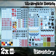 Waterslide decals heraldry for sale  Shipping to Ireland