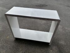 white gloss console table for sale  LINGFIELD
