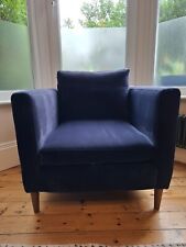 Dusky navy velvet for sale  LONDON