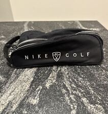 Nike Golf Travel Shoe Bag Tote Black Embroidered Zip Up Mesh Vented Unisex for sale  Shipping to South Africa