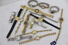 Usado, Lote de 16 relógios de pulso femininos vintage tom dourado Milan Guess L.E.I Mathey Tisset comprar usado  Enviando para Brazil
