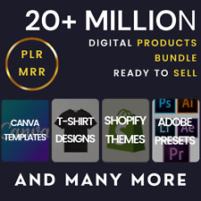 ¡Lo último!! Paquete de más de 20M de productos digitales para vender con PLR y MRR listos para vender, usado segunda mano  Embacar hacia Argentina