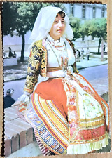 Cartolina costumi sardi usato  Roma