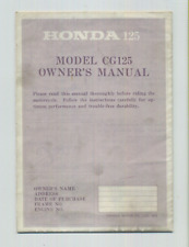 Honda CG125 (1976) edición de fábrica propietarios conductor manual CG 125 UK ET83 segunda mano  Embacar hacia Argentina