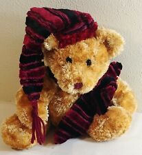 Dan Dee Collectors Choice  Teddy Bear 8" Hat scarf Soft Holiday Gift Winter B3 for sale  Ottumwa