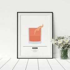 Negroni cocktail print for sale  LONDON