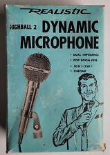 Microfone dinâmico vintage realista Radio Shack "Highball 2" microfone com caixa original comprar usado  Enviando para Brazil
