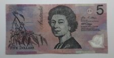 2007 - Australia - billete de billete de dólar australiano AUD número 5 (cinco) BM 07935651 segunda mano  Embacar hacia Argentina