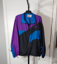 Jaqueta corta-vento Nike masculina vintage retrô anos 80 anos 90 preta, roxa, azul, tamanho XL, usado comprar usado  Enviando para Brazil