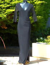 Used, QUIZ Black Maxi Dress Size 14 UK Evening Wedding Ball Cruise Cocktail PROM Party for sale  Shipping to South Africa