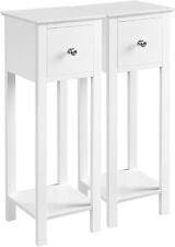 White bedside tables for sale  Shipping to Ireland