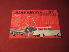 1957 Studebaker Marshal Policía Coche Emergencia Ventas Folleto Catálogo segunda mano  Embacar hacia Argentina