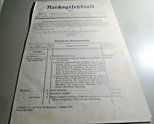 Reichsgesetzblatt 1930 übersi gebraucht kaufen  Deutschland