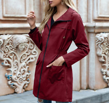 Impermeables Rompevientos Chaqueta de Lluvia Impermeable Ligero Exterior Con Capucha Para Mujer, usado segunda mano  Embacar hacia Argentina