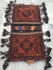 Bolso de sal afgano vintage hecho a mano decoración del hogar bolsa de silla área Kilim 118x58 cm segunda mano  Embacar hacia Argentina