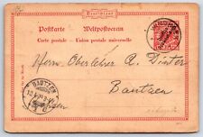 Cartão postal alemão SW África 1899 papelaria ocupada Windhoek Namíbia DSWA AP15 comprar usado  Enviando para Brazil