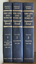 Juego completo Vida y obra de Sigmund Freud volúmenes #1-3 libros básicos tapas duras segunda mano  Embacar hacia Argentina