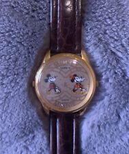 Muito raro relógio vintage Disney Mickey e Minnie Mouse fuso horário duplo por Lorus, usado comprar usado  Enviando para Brazil