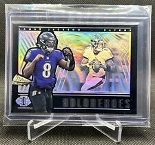 2022 Illusions LAMAR JACKSON Holoheroes Case Hit HH-26 SSP Baltimore Ravens MVP for sale  Shipping to South Africa