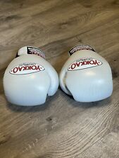 Used, Yokkao Muay Thai Leather Boxing Gloves 10 Oz. Light Gray HTF for sale  Shipping to South Africa