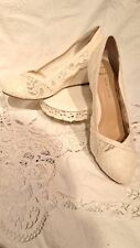 wide fit ivory shoes for sale  MALDON