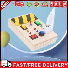 Montessori Busy Board Safe Wooden Switch Educational Toys for Kids Holiday Gifts, usado comprar usado  Enviando para Brazil