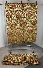 Green Magenta Brocade Style 4x Piece set of Curtains Opulent Decor for sale  Shipping to South Africa