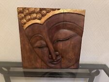 Buddha face wooden for sale  UXBRIDGE