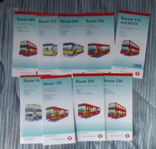 London bus timetable for sale  LONDON