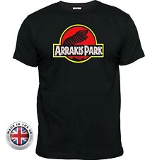 DUNE Arrakis World Sand Worm Jurassic style Black T-shirt Ladies fitted+unisex, used for sale  Shipping to South Africa
