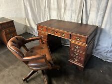 Kneehole desk chesterfield for sale  KING'S LYNN