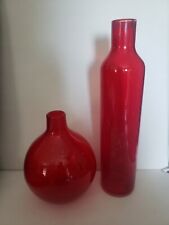 Red glass vases for sale  Campbellsville