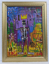 Used, JEAN-MICHEL BASQUIAT ACRYLIC ON CANVAS DATED 1982 WITH FRAME IN GOOD CONDITION for sale  Shipping to South Africa