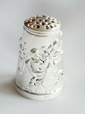 Heavily Patterned Scene Design ~ THIMBLE ~ Hallmarked 925 Sterling Silver for sale  HOUGHTON LE SPRING