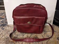 bolsa de ombro vintage Samsonite Sentry bagagem retrô marrom vermelha 14x14x7”, usado comprar usado  Enviando para Brazil