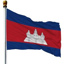 Cambodia Flag | 210D Premium Nylon 3x5 Ft Printed | Country Banner Luxury Khmer for sale  Shipping to South Africa