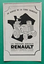 Renault publicite agricultural d'occasion  Expédié en Belgium