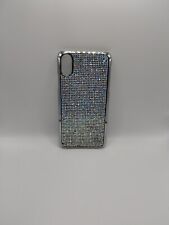 Funda para teléfono celular iPhone X con tachuelas plateadas/diamantes segunda mano  Embacar hacia Argentina