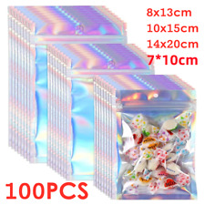 100pcs holographic rainbow for sale  LEICESTER