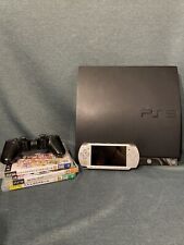ps3 slim cech-2001a and *broken* PSP with japanese games NEEDS CLEANING READ for sale  Shipping to South Africa